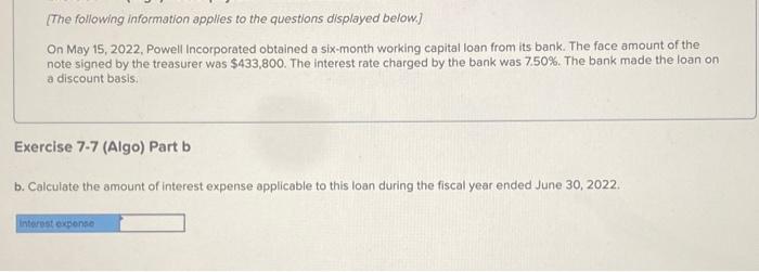 face amount of the note signed by the treasurer was $433,800. The