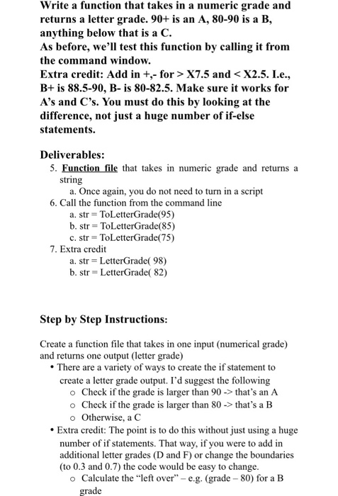  Write a function that takes in a numeric grade and returns