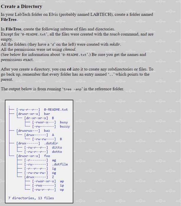 please answer asap Create a Directory In your LabTech folder on Elvis