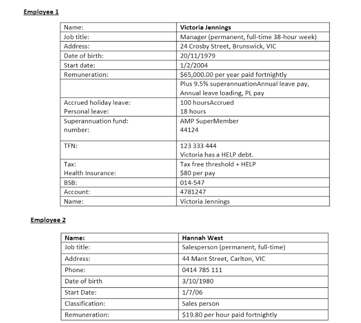 TASK 1 To Be Completed In-Class 1. From the timesheets below, process