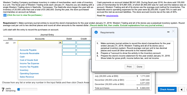  One looong problem.. please help with all parts... requirements... Thanks! all