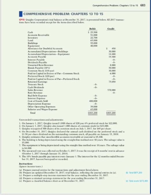  Comprehensive Probiem: Chapters 13 to 15 683 COMPREHENSIVE PROBLEM: CHAPTERS 13