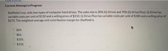  15 19 VIEW TULIS Current Attempt in Progress Sheffield Corp. sells