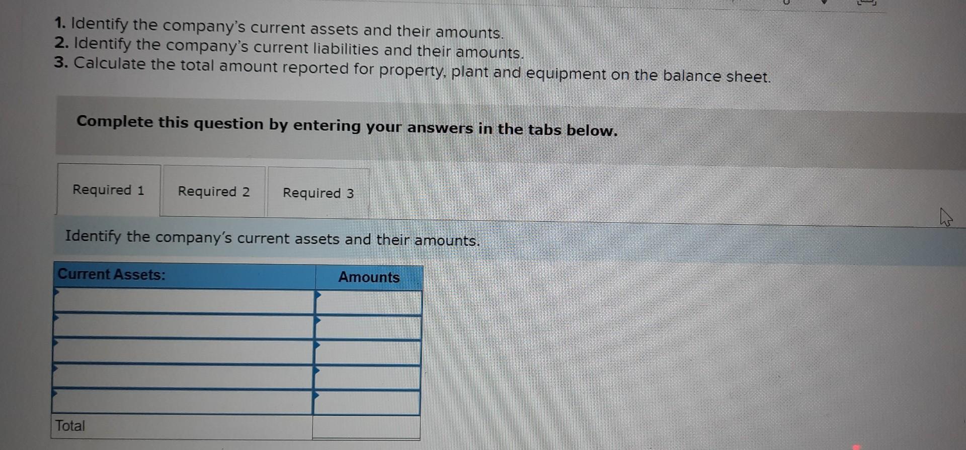 31 year-end data from the company's accounting system. Liabilities \& Equity 1.