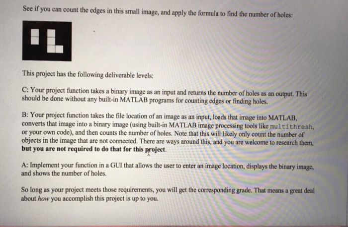 project will require you to create a computer program that will implement