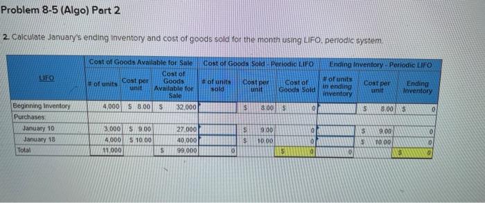 costing methods (L08-1,8-4) [The following information applies to the questions displayed below)