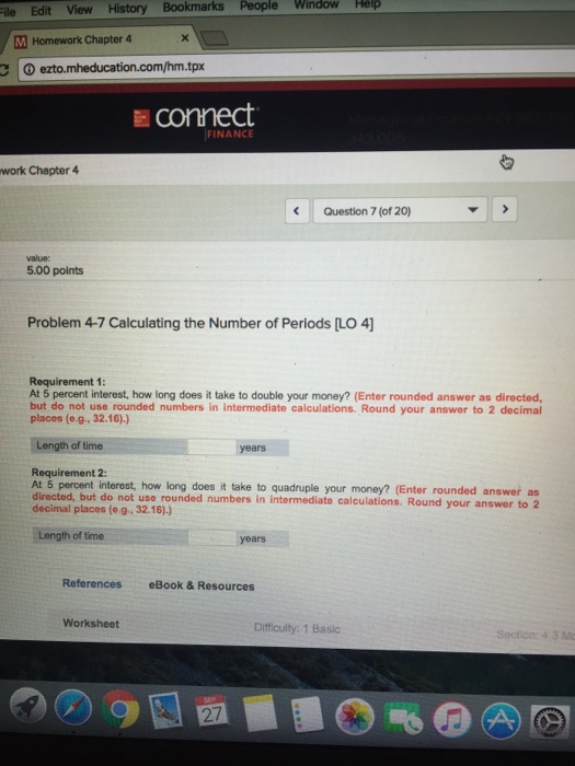  At 5 percent interest, how long does it take to double