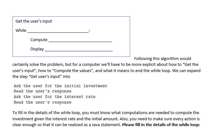 routines. You might also have some subroutines, objects, or other building blocks
