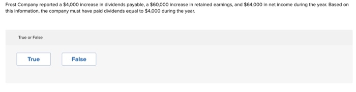 Answer the following: been having trouble trying to solve these Frost Company