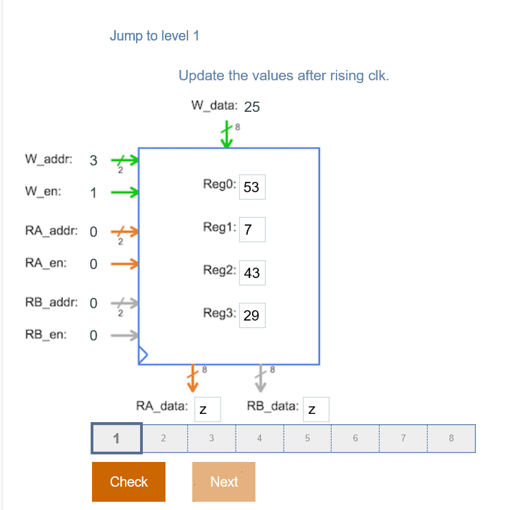  Answer with Steps, please Jump to level 1 Update the values
