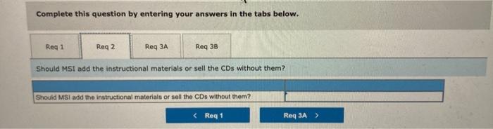 are currently sold without any supplemental materials. The company is considering the