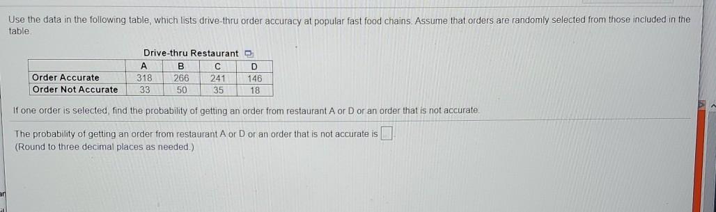 Please help me Use the data in the following table, which