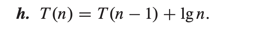 4-3 More recurrence examples Give asymptotic upper and lower bounds for T(n)