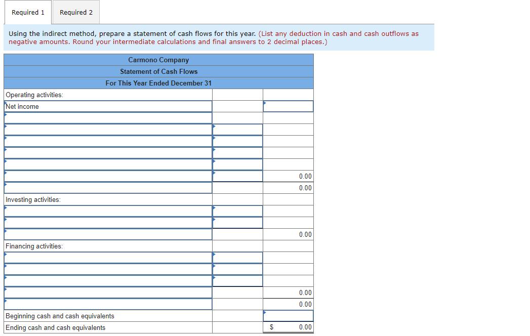 follow: This Year Last Year Assets Cash Accounts receivable Inventory Total current