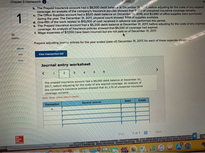 Save & a. Depreclation on the company's equipment for 2017 ls computed