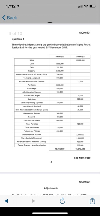  Please prepare a balance sheet and income statement for 31st of