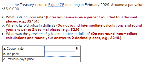 Prices \begin{tabular}{|c|c|c|c|c|c|} \hline \multicolumn{6}{|c|}{ Treasury Notes and Bonds } \\ \hline Maturity