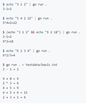 Write a GO language program to solve a simple mathematical puzzle. The