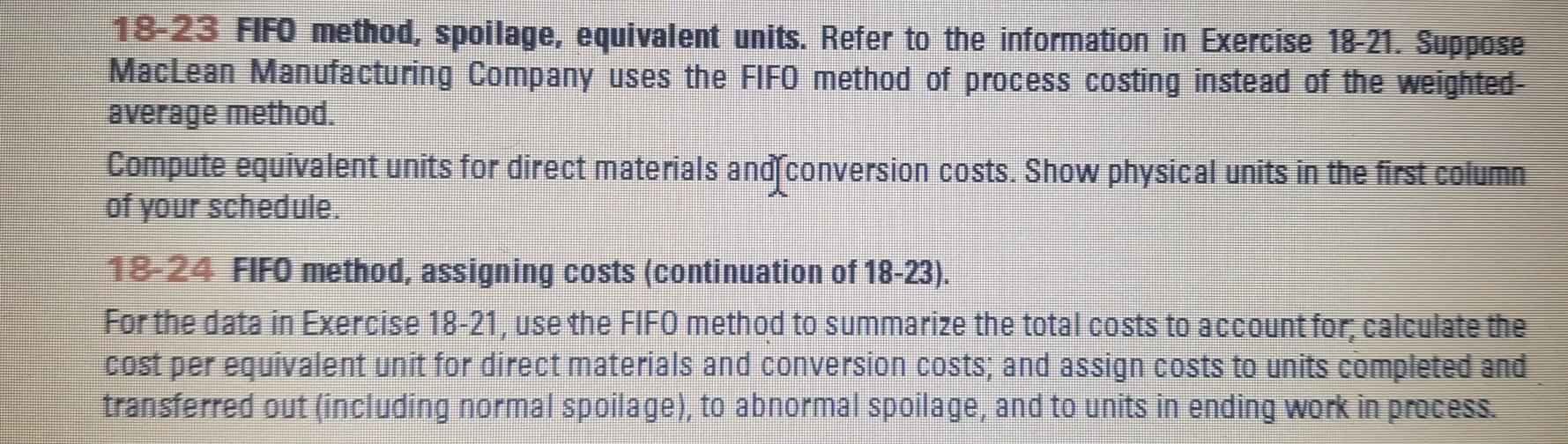 spollage, equivalent units. (CMA, adapted) Consider the following data for November 2017
