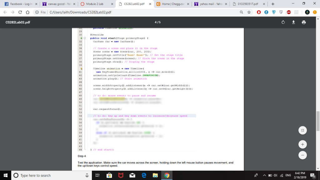 a car moving across the screen from left to right. When the