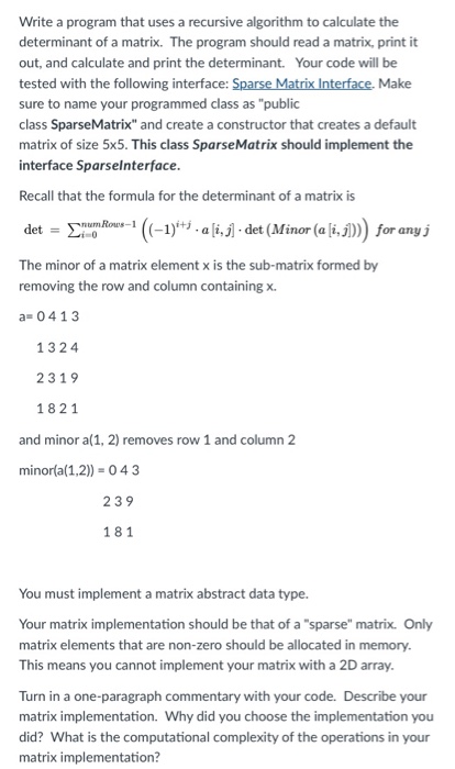  Write a program that uses a recursive algorithm to calculate the