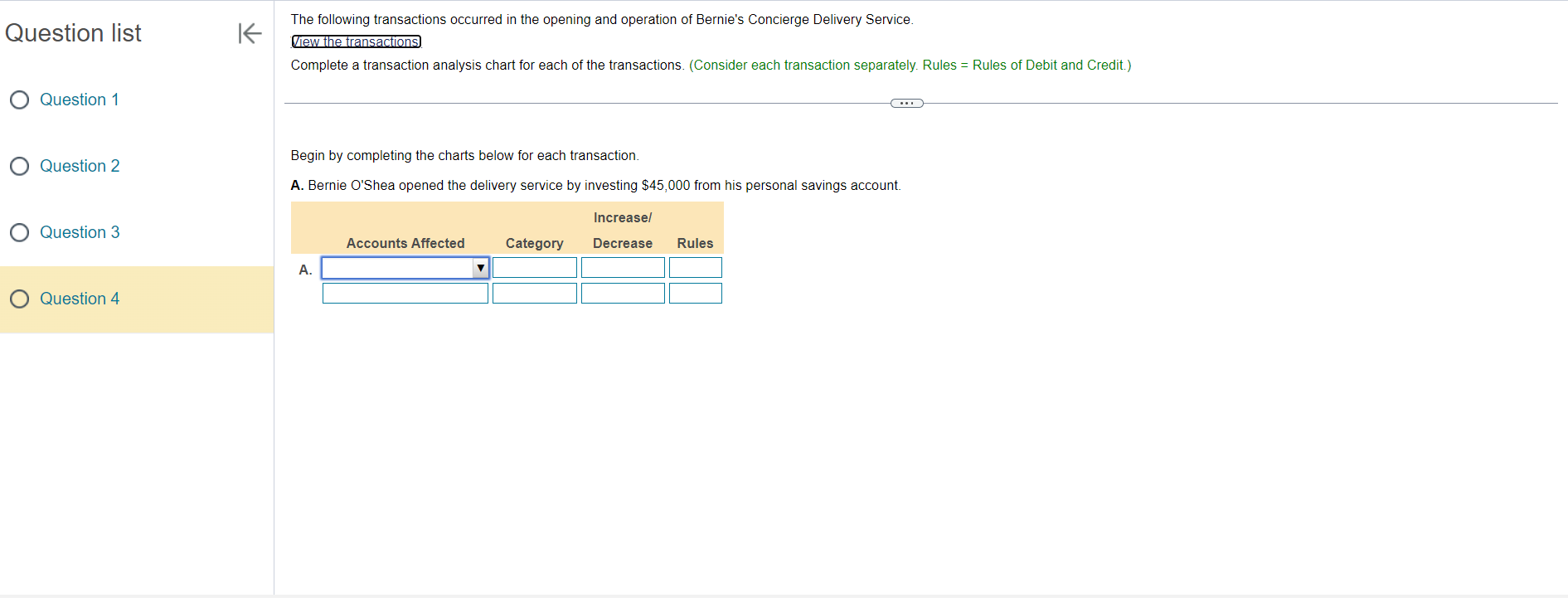  Question list Question 1 Question 2 Question 3 Question 4 The