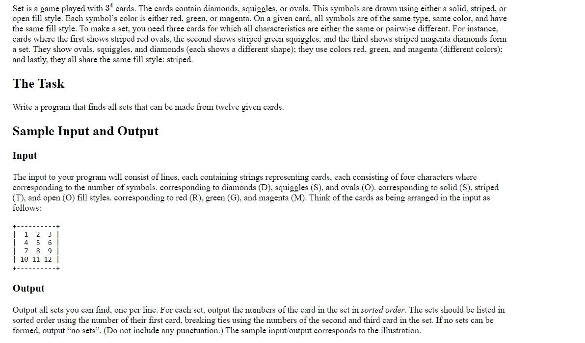 Please write the code in JAVA and use ENUM type to produce