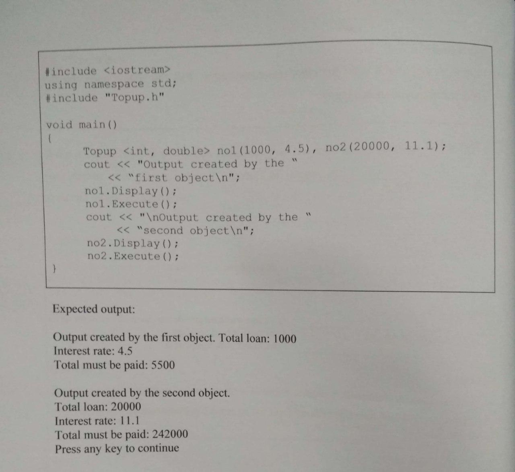 can understand it. Note: - Nilai = Value. for class templates below.