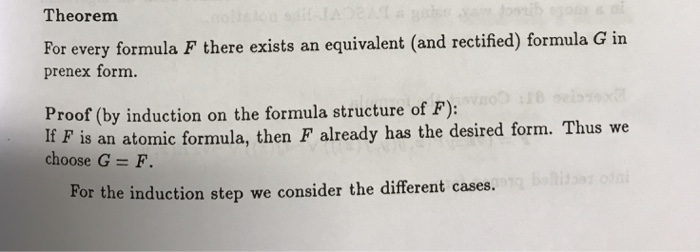  Please help me solve this question Theorem For every formula F