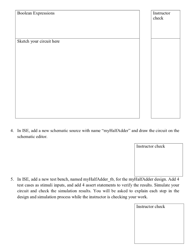 designing logic circuits using Xilinx ISE tool. Your circuit design (from ISE)