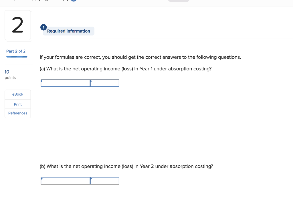 2 Required information f the Review Problem in the text The Chapter
