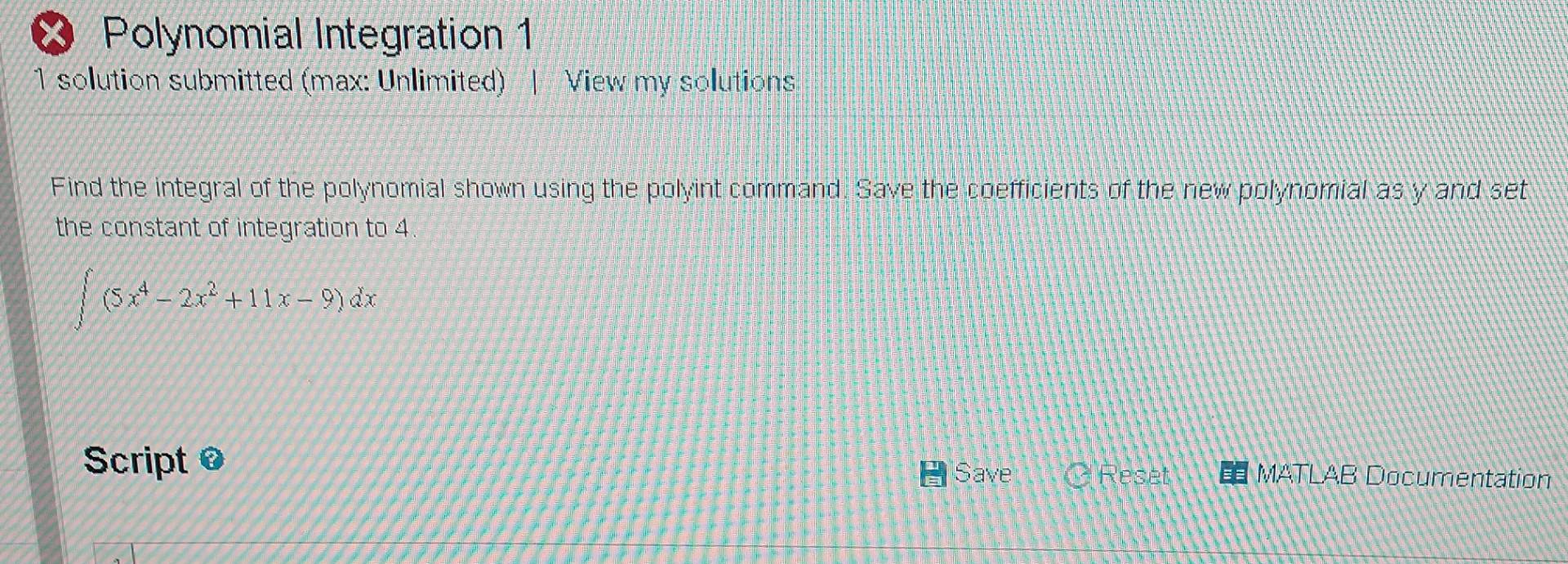 I need the code written out for Matlab(copy/ paste) and please double