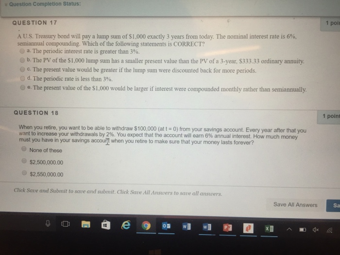  Question 17 v Question Completion Status: QUESTION 17 1 poir A