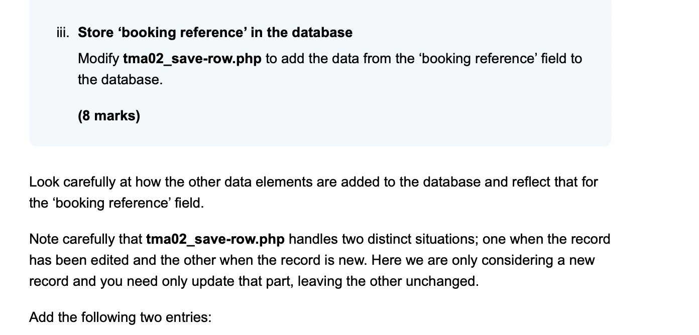  The code to be modified: Executing: Saving data from $data array