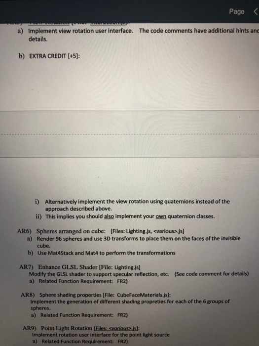  AR6) code? /** * Vertex shader program * * @todo [STUDENT]