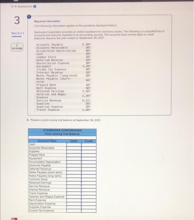 Please help!!! Ch 4 Assessment 3 Required information The following information apples