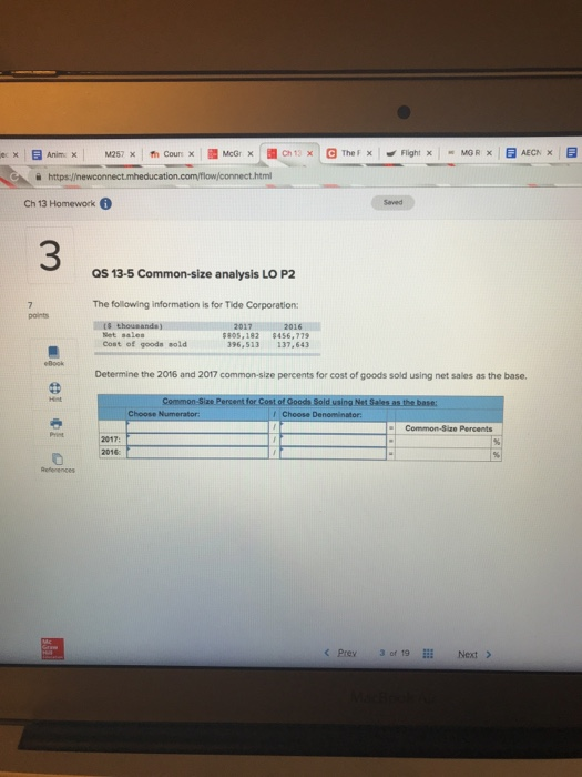 the folowing accounts. (Decreases should be Indicated wlth a minus sign. Round