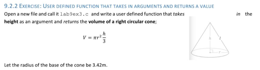  C Programming Need This ASAP THANK You 9.2.2 EXERCISE: USER DEFINED