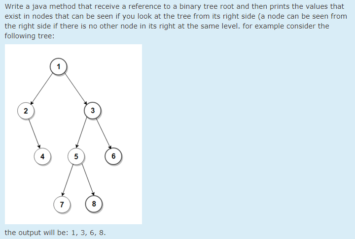 In Java!!!!!! Write a java method that receive a reference to a