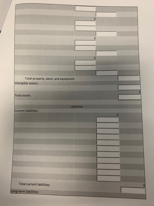 before completing part 5 Based on the following information and the post-closing