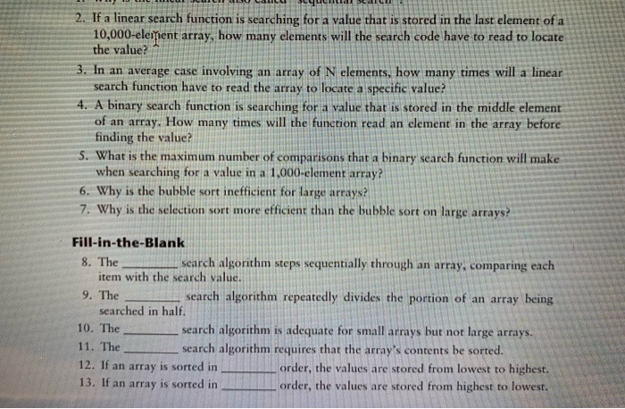  CYULLA LUCE 2. If a linear search function is searching for