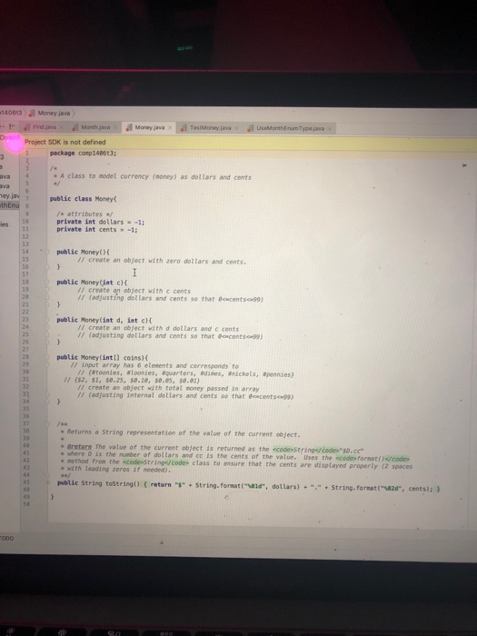 as 12 dollars and 73 cents. The cents value stored should never