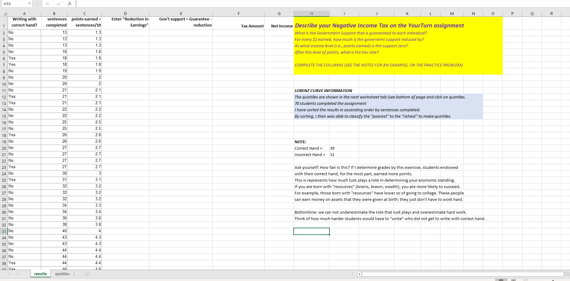 in the Your l'urn (30 points) I will provide you a spreadsheet