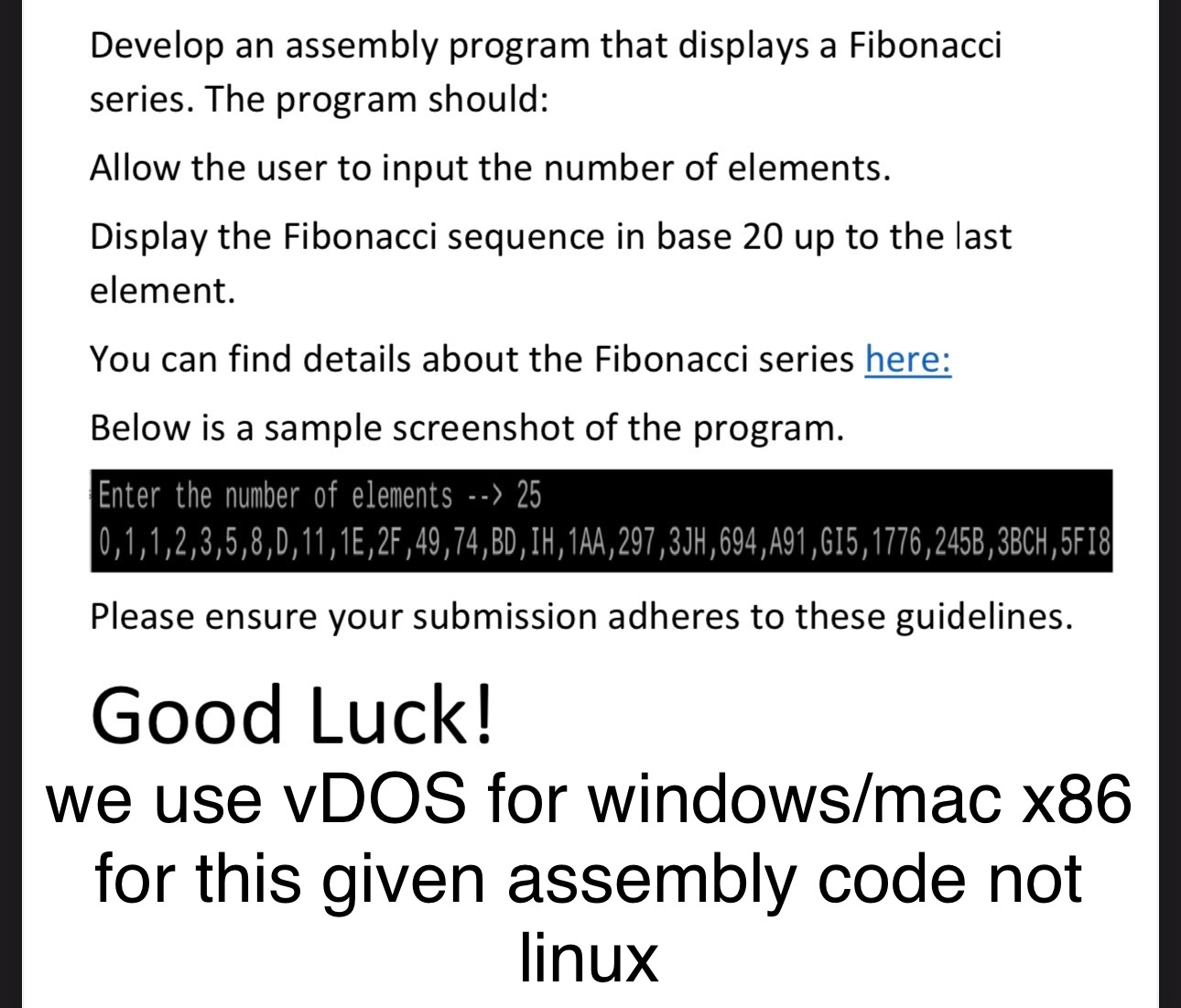  Try to use these Asm. Language commands we use so far