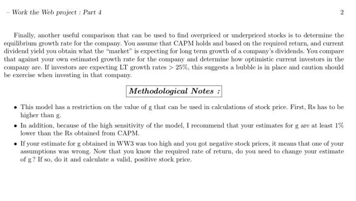equity & stock price estimation. You will se some of the techniques