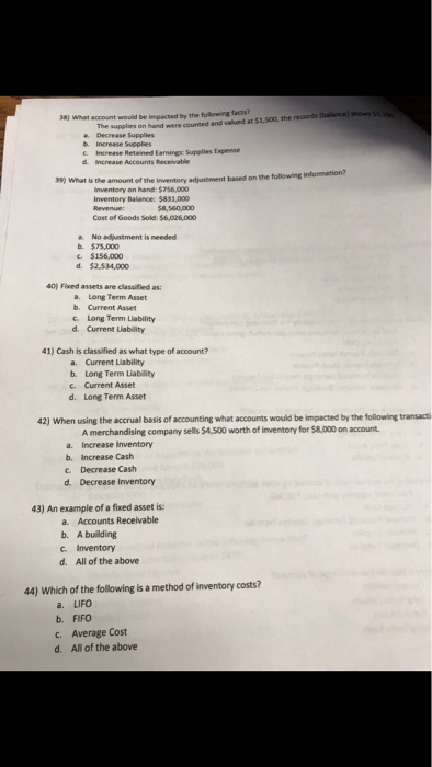 the abovwe Which of the following is a liability? 3) a. Notes