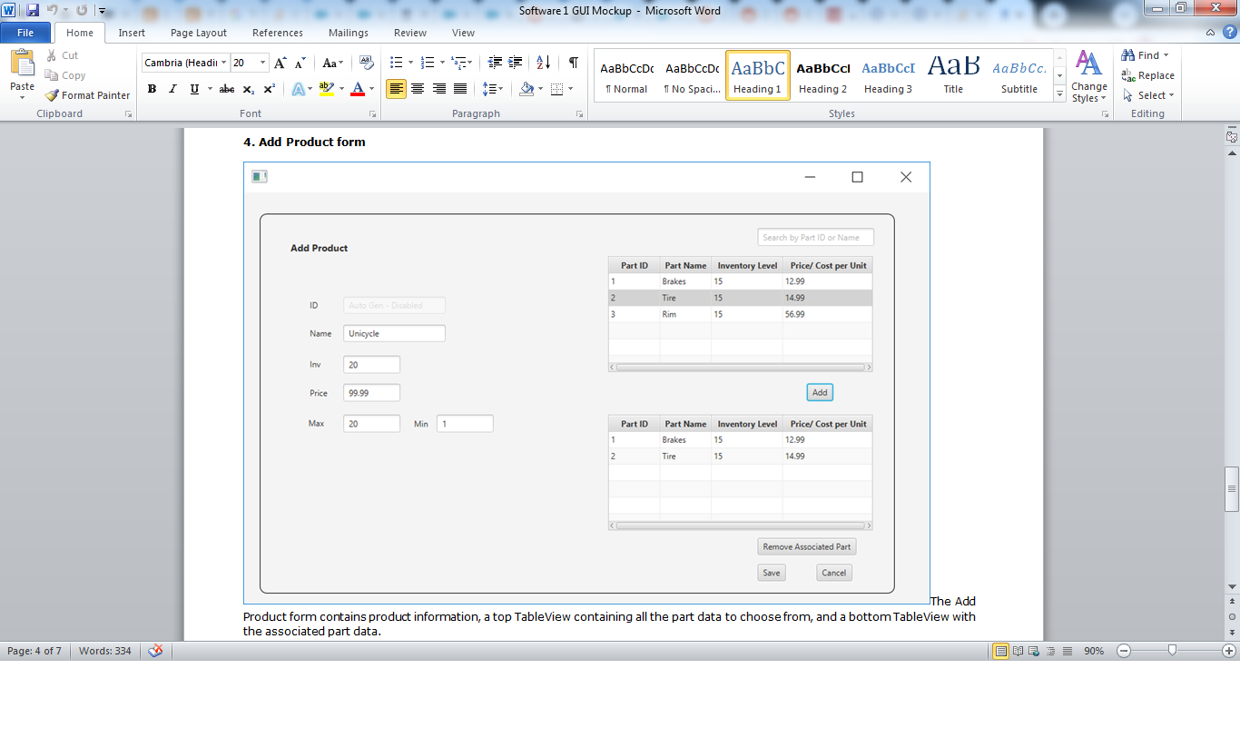 develop a more sophisticated inventory program. You have been provided with a
