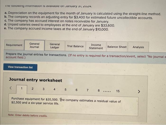 (LO7-4, 7-7) (GL) On January 1, 2024, the general ledger of TNT