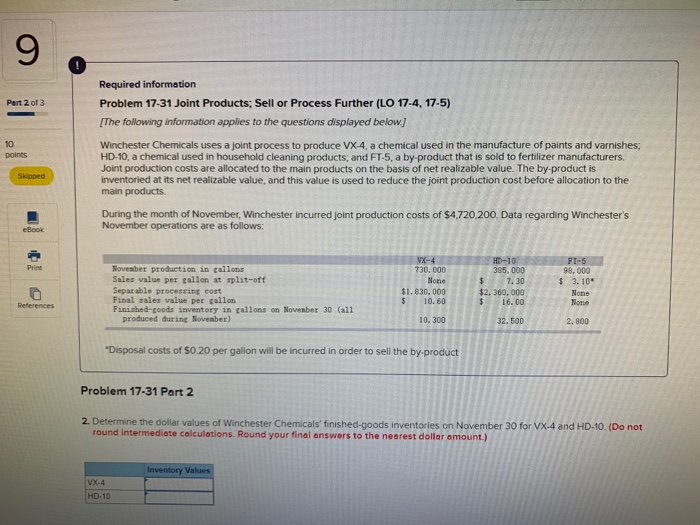  Please help me solve these problems. Thanks a lot 9 Part