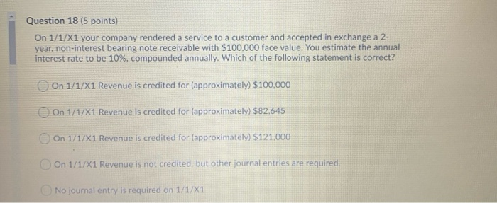 the following is (approximately) the present value? (note: if your answer is